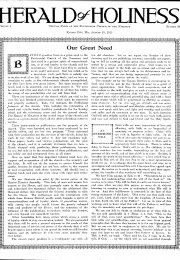 Title Page of Herald of Holiness - August 25, 1915