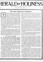 Title Page of Herald of Holiness - March 15, 1916