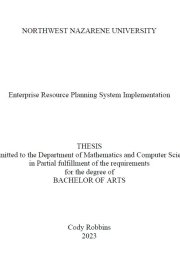 Thesis title page