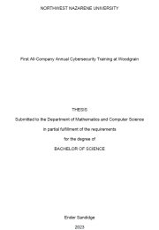 Thesis title page