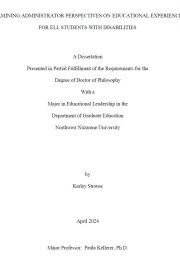 Dissertation title page