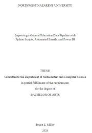 Thesis title page