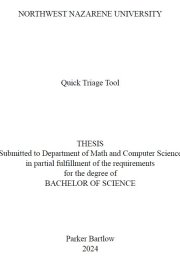 Thesis title page
