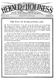 Front page of Herald of Holiness - July 28, 19265
