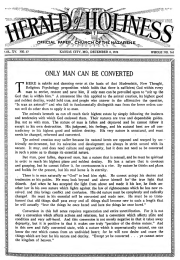 Front page of Herald of Holiness - December 8, 1926