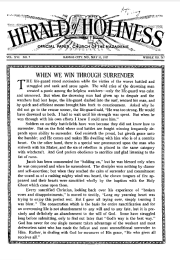 Front page of Herald of Holiness - May 11, 1927