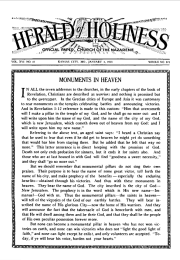 Front page of Herald of Holiness - January 4, 1928