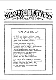 Front page of Herald of Holiness - January 22, 1930