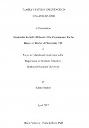 Family systems' influence on child behavior