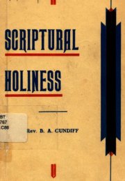 Scriptural Holiness