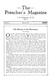 Title Page of Preacher's Magazine