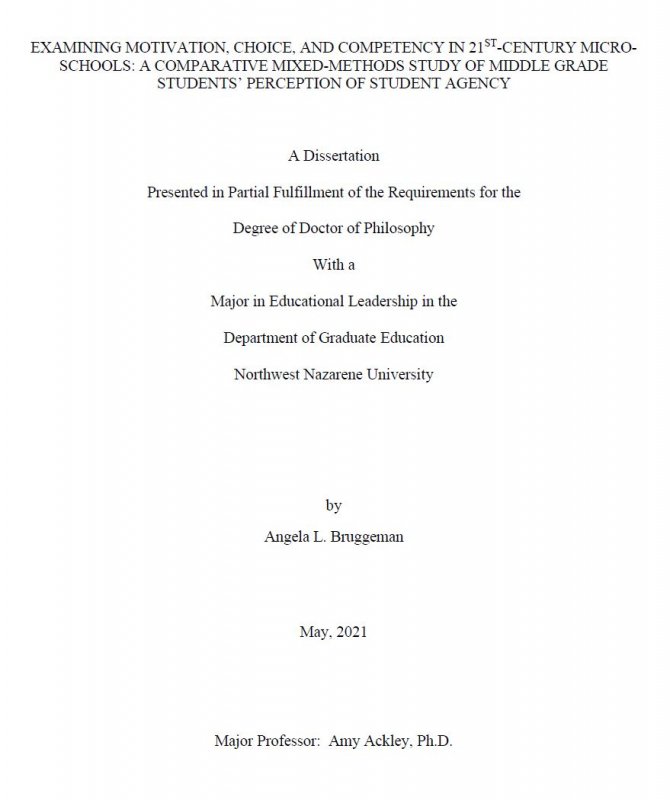 Dissertation cover