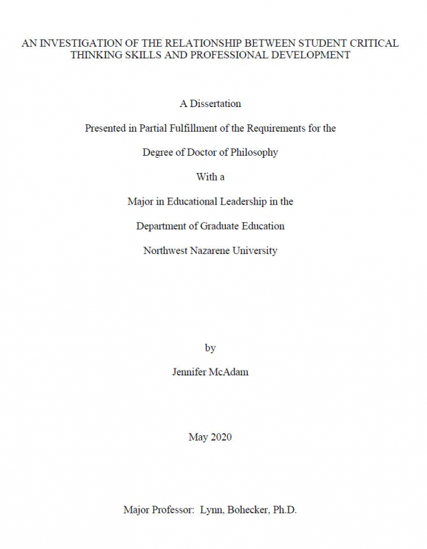 Dissertation cover
