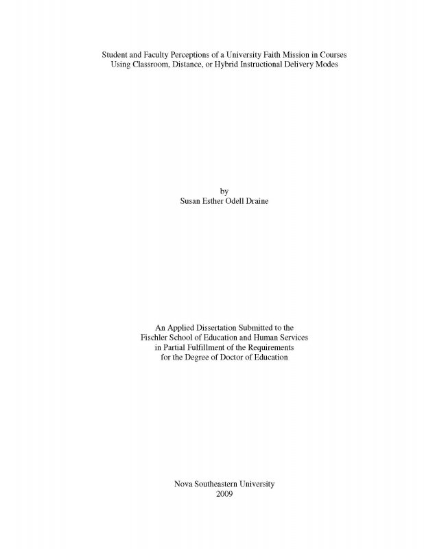 Cover Page of Draine's Dissertation