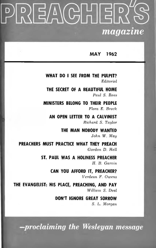 Title Page of Preacher's Magazine