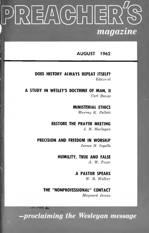 Title Page of Preacher's Magazine