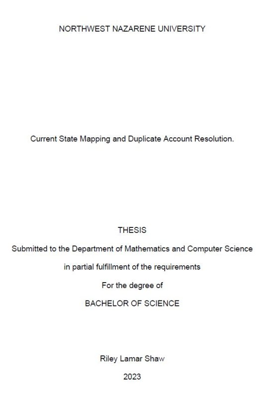 Thesis title page