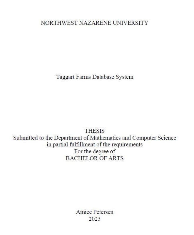 Thesis title page