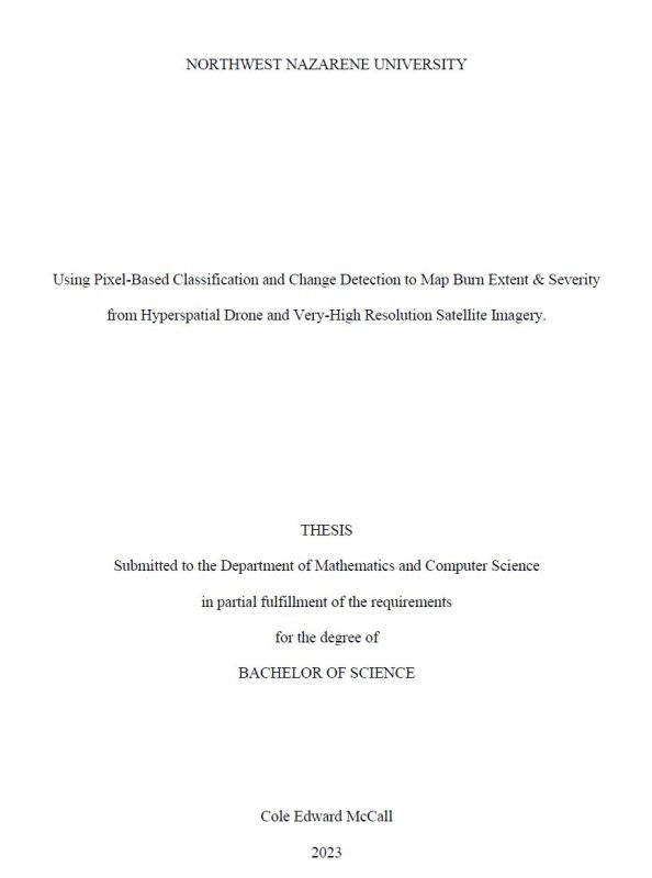 Thesis title page