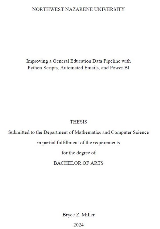 Thesis title page
