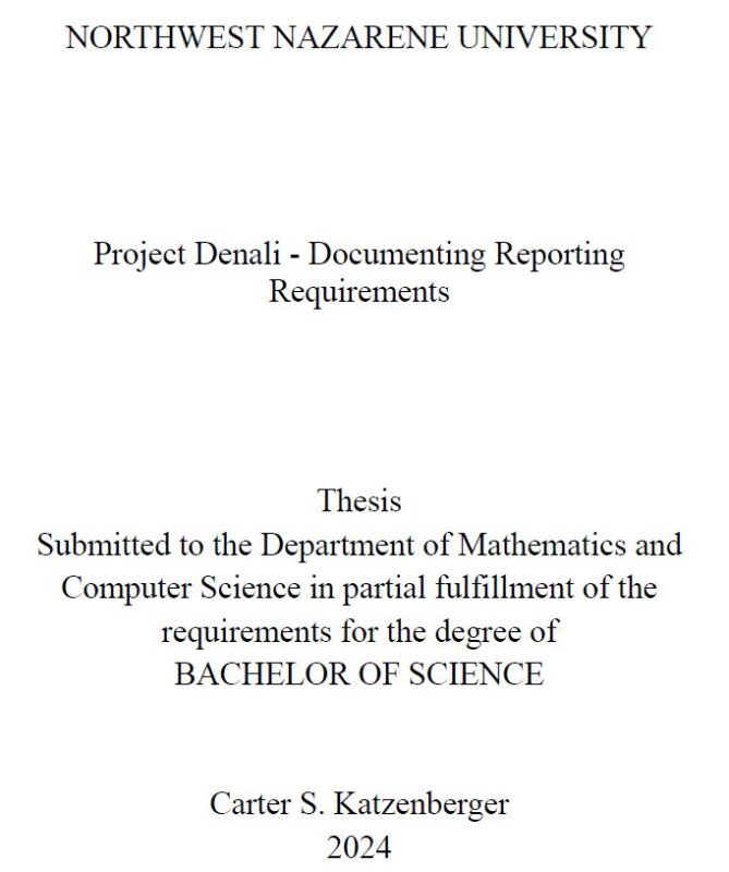 Thesis title page