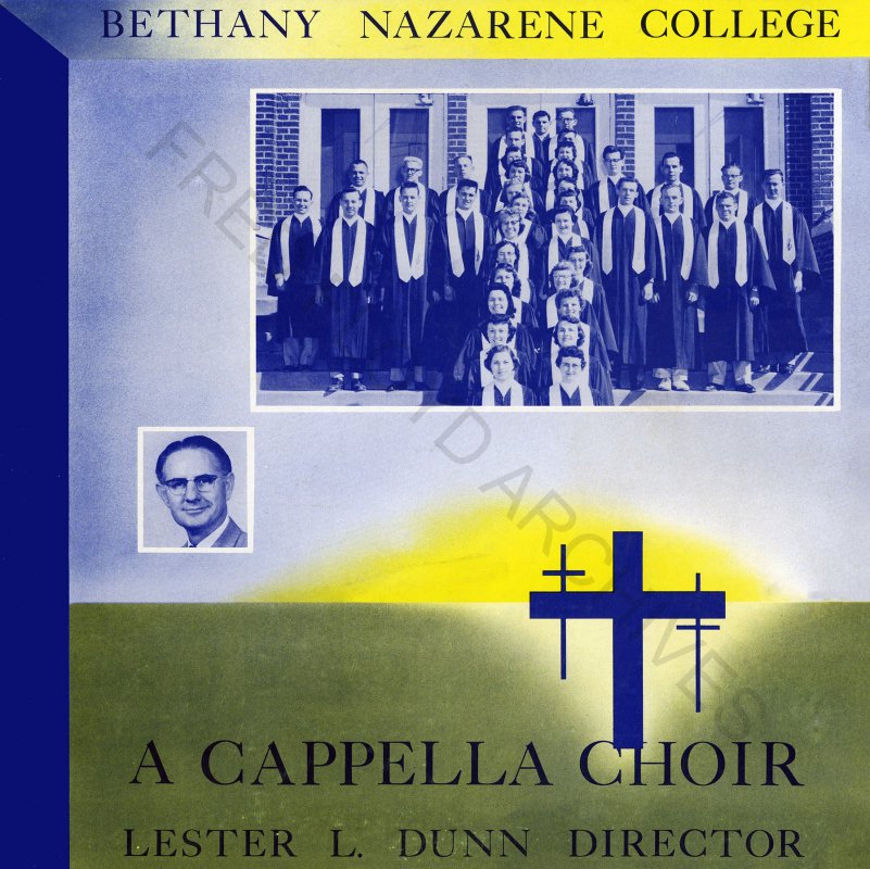 Bethany Nazarene College A Cappella Choir 1955-1956