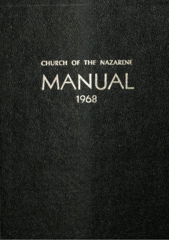 Manual of the Church of the Nazarene, 1968