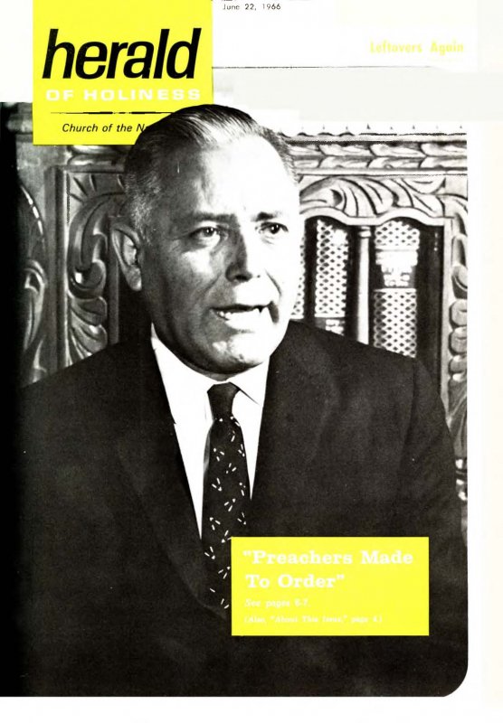 Herald of Holiness - June 22, 1966