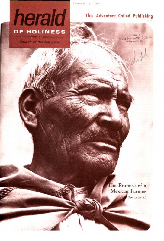 Herald of Holiness - November 16, 1966