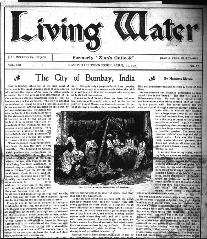 Living Water, Aug. 15, 1912